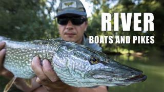 River, boats and pikes - 4K short fishing film