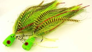 Popper Fly tying lesson Step by step pike fly: The Hulk popper